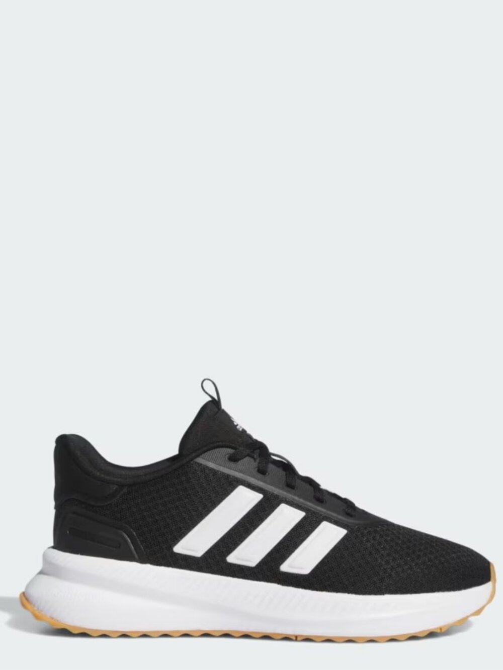 Adidas Women's Black Athletic Running Sneakers with White Stripes